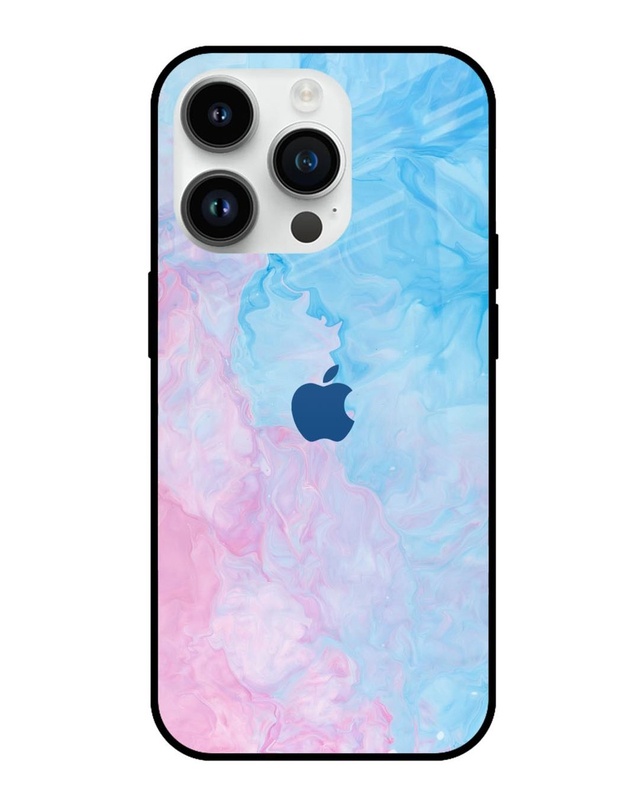 Shop Mixed Watercolor Premium Glass Case for Apple iPhone 14 Pro(Shock Proof, Scratch Resistant)-Front