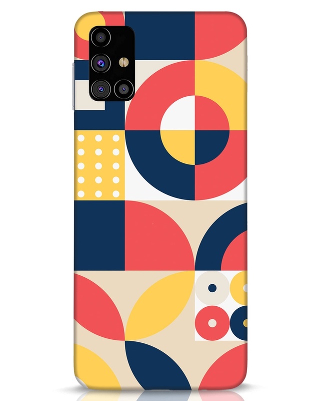 Shop Modern Geometry Designer Hard Cover for Samsung Galaxy M31s-Front