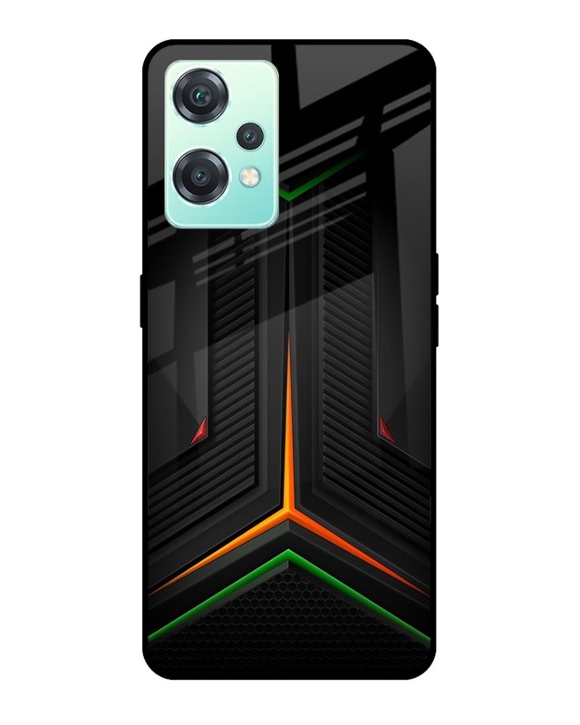 Shop Modern Ultra Chevron Premium Glass Case for OnePlus Nord CE 2 Lite5G(Shock Proof, Scratch Resistant)-Front
