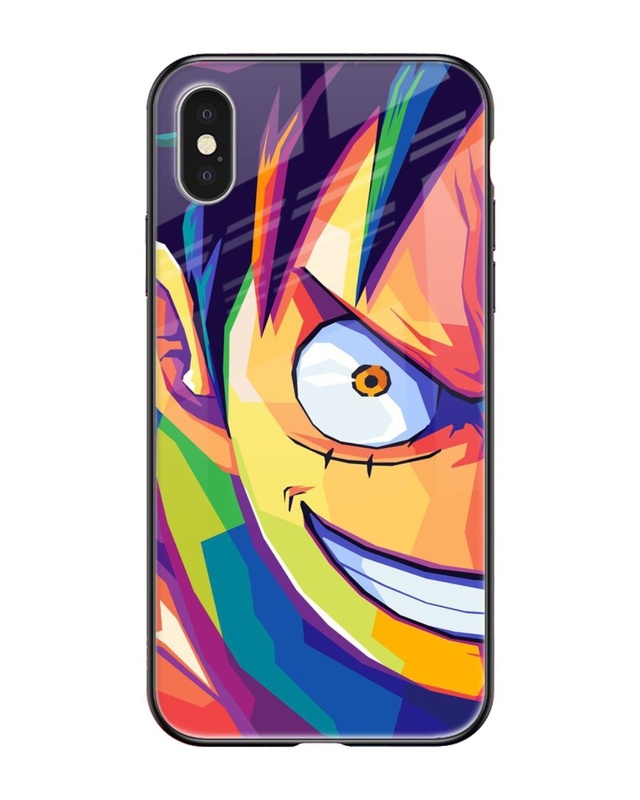 Shop Monkey Wpap Pop Art Premium Glass Case for iPhone XS Max (Shock Proof, Scratch Resistant)-Front