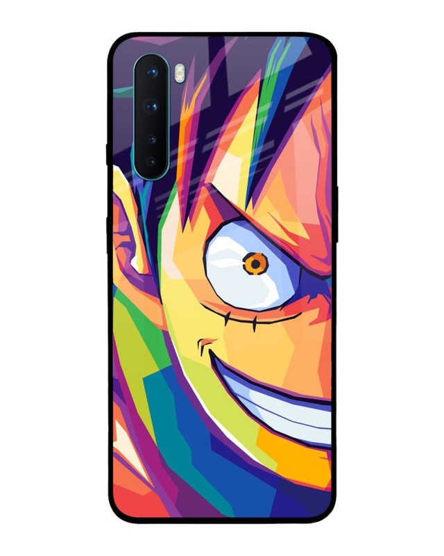 Shop Monkey Wpap Pop Art Premium Glass Case for OnePlus Nord (Shock Proof,Scratch Resistant)-Front
