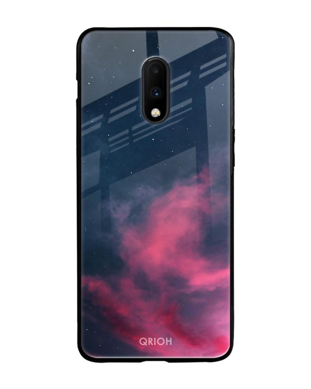 Shop Moon Night Printed Premium Glass Cover For OnePlus 7 (Impact Resistant, Matte Finish)-Front