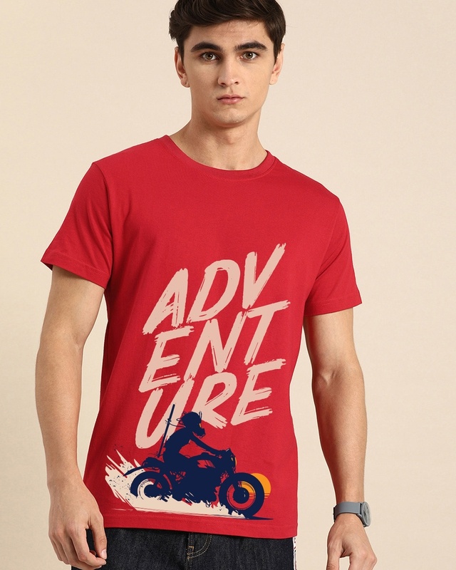 Shop Moon Rider Half Sleeve T-shirt-Front