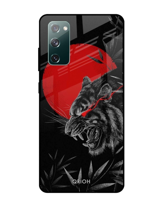 Shop Moon Tiger Printed Premium Glass Cover For Samsung Galaxy S20 FE(Impact Resistant, Matte Finish)-Front