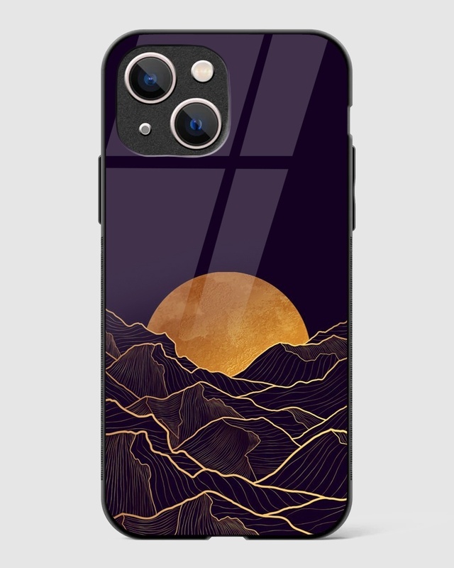 Shop Moonlit Majesty Premium Glass Case for Apple iPhone 13 Mini-Front