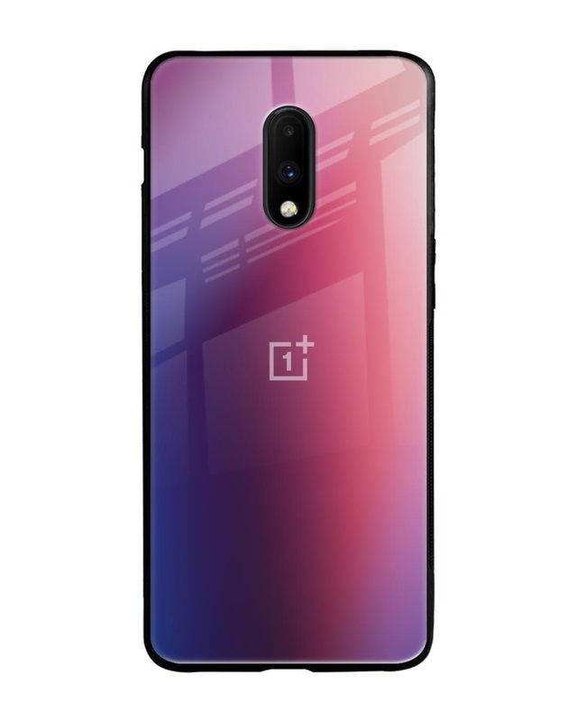 Shop Multi Shaded Gradient Premium Glass Case for OnePlus 7 (Shock Proof, Scratch Resistant)-Front