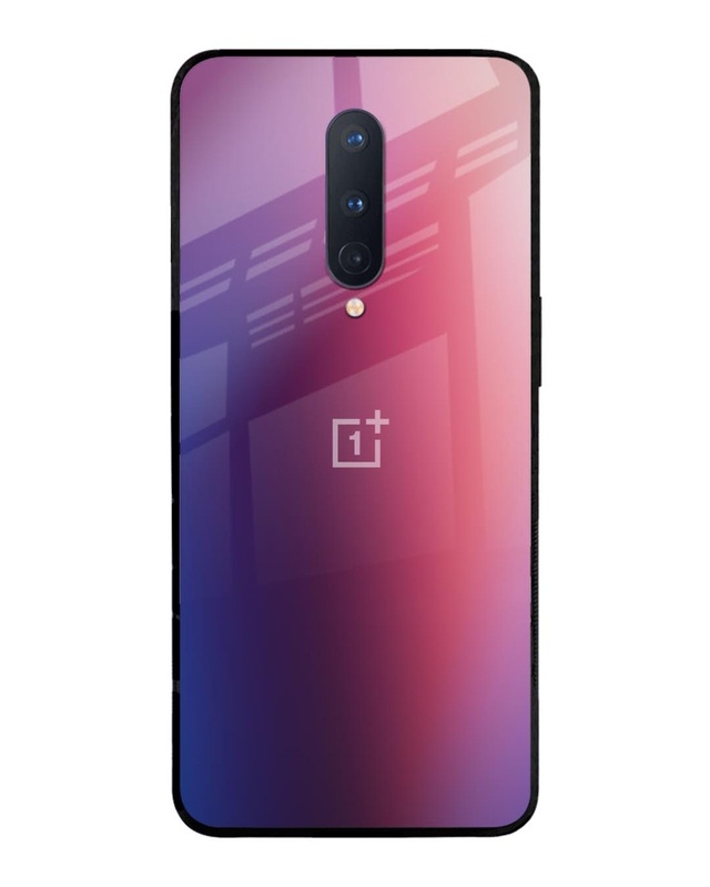 Shop Multi Shaded Gradient Premium Glass Case for OnePlus 8 (Shock Proof, Scratch Resistant)-Front