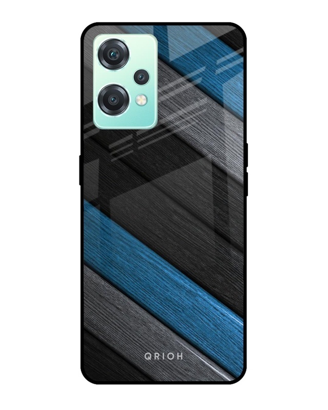 Shop Multicolor Wooden Premium Glass Case for OnePlus Nord CE 2 Lite 5G (Shock Proof, Scratch Resistant)-Front