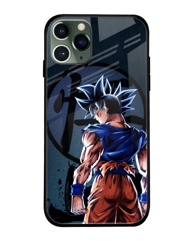 Shop Mundo Goku  Premium Glass Case for iPhone 11 Pro Max (Shock Proof, Scratch Resistant)-Front