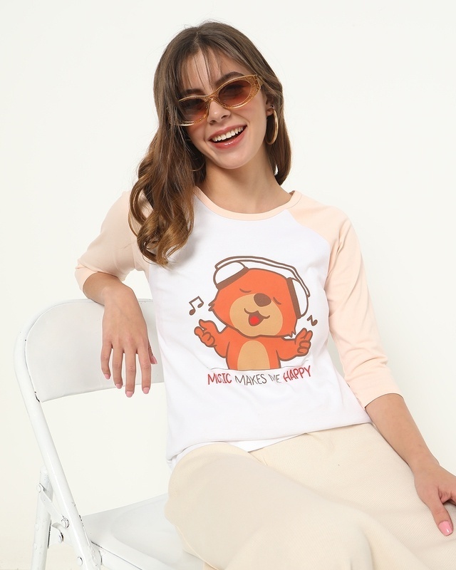 Shop Music Bear T-Shirt-Front