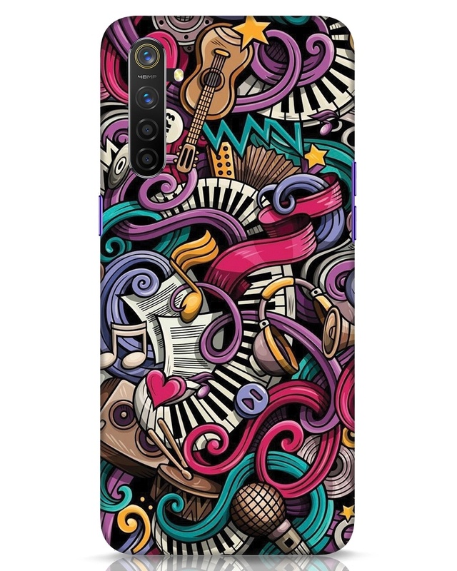 Music Graffiti Designer Hard Cover for Realme 6