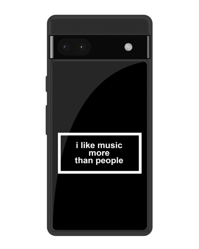 Shop Music Lover Premium Glass Cover for Google Pixel 6a (Shock Proof, Scratch Resistant)-Front