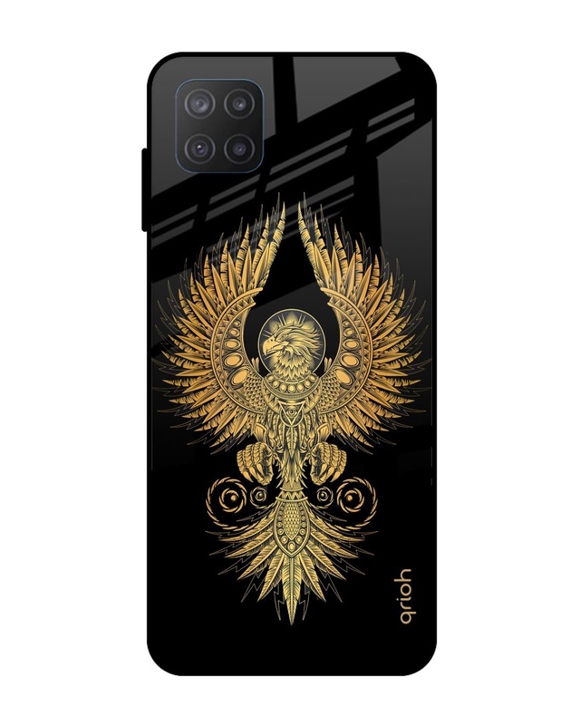 Shop Mythical Phoenix Art Printed Premium Glass Cover For  M12(Impact Resistant-Front
