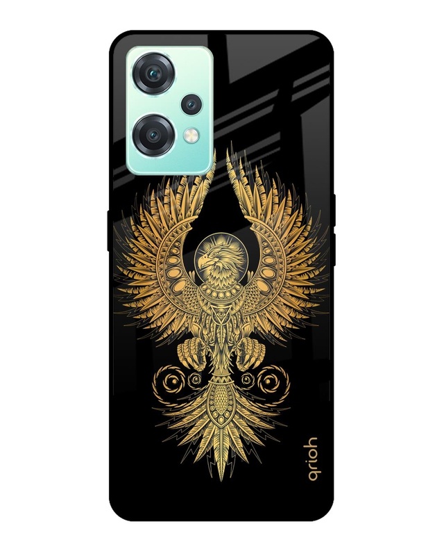 Shop Mythical Phoenix Art Printed Premium Glass Cover For OnePlus Nord CE 2 Lite 5G (Matte Finish)-Front