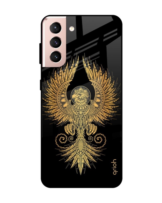 Shop Mythical Phoenix Art Printed Premium Glass Cover For  S21 Plus(Impact Resistant-Front