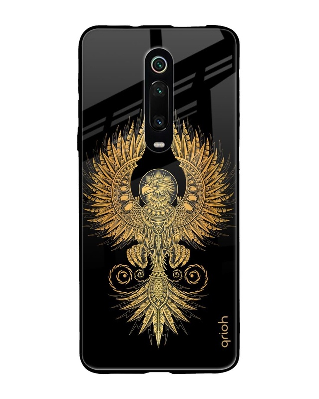 Shop Mythical Phoenix Art Printed Premium Glass Cover For Xiaomi Redmi K20 Pro (Matte Finish)-Front