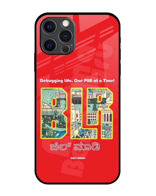 Shop Namma Bengaluru Premium Glass Cover for Apple iPhone 12 Pro Max-Front