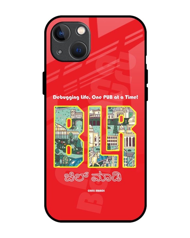 Shop Namma Bengaluru Premium Glass Cover for Apple iPhone 13-Front