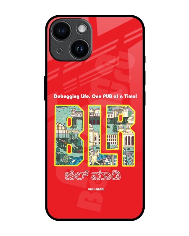 Shop Namma Bengaluru Premium Glass Cover for Apple iPhone 14-Front