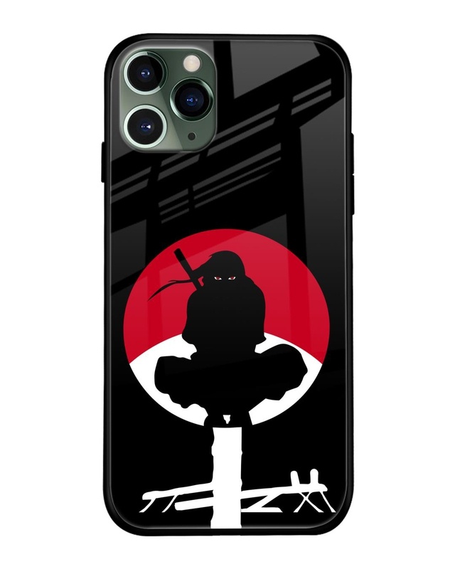Shop Naruto Illustration  Premium Glass Case for iPhone 11 Pro Max (Shock Proof, Scratch Resistant)-Front