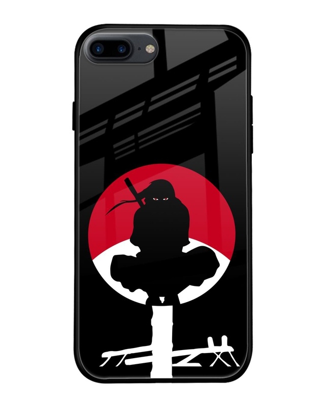Shop Naruto Illustration Premium Glass Case for iPhone 8 Plus (Shock Proof, Scratch Resistant)-Front