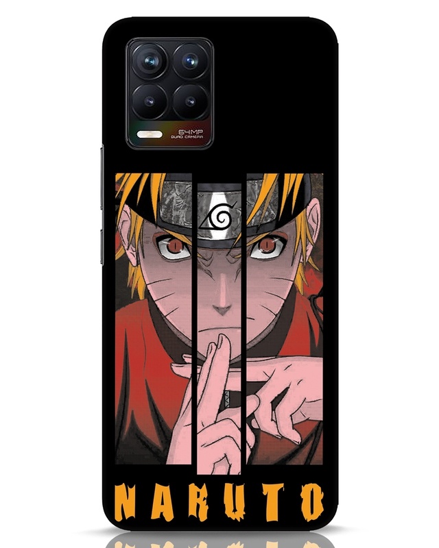 Shop Naruto Jutsu Designer Hard Cover for Realme 8-Front