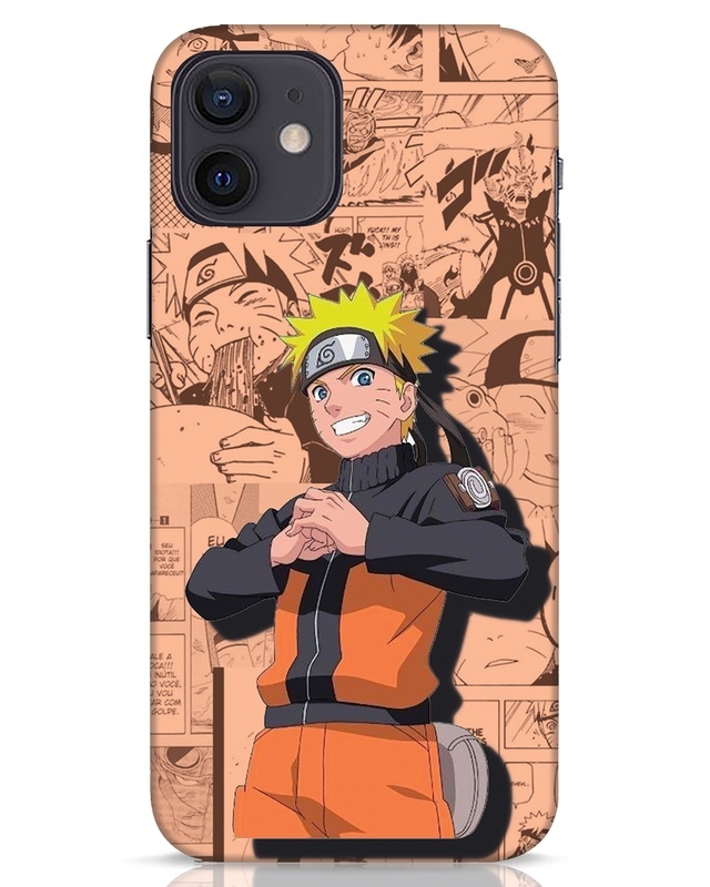 Shop Naruto Manga Designer Hard Cover for Apple iPhone 12-Front