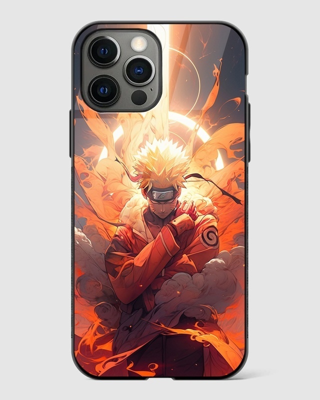 Shop Naruto Premium Glass Case for Apple iPhone 14 Pro-Front