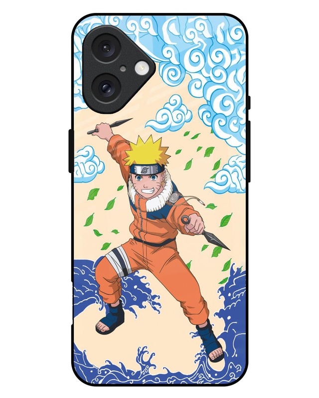 Naruto Wave Premium Glass Cover for Apple iPhone 16 Plus