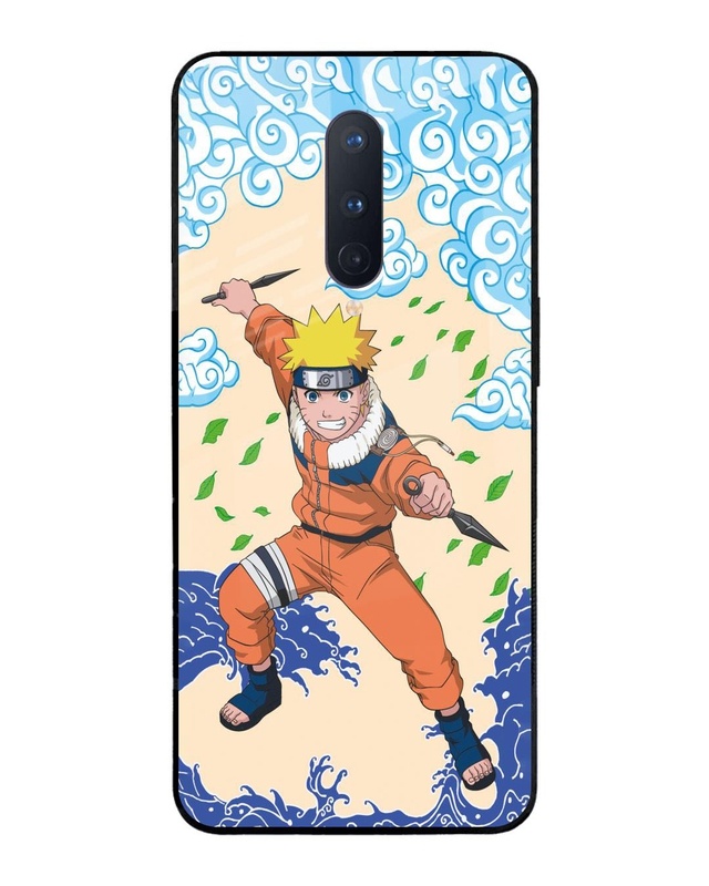 Shop Naruto Wave Premium Glass Cover for OnePlus 8-Front