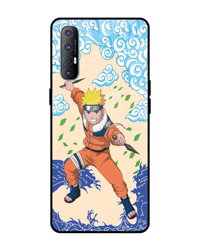 Naruto Wave Premium Glass Cover for Oppo Reno3 Pro