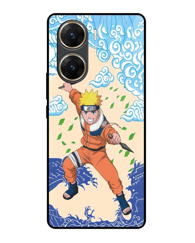 Naruto Wave Premium Glass Cover for Vivo V29e