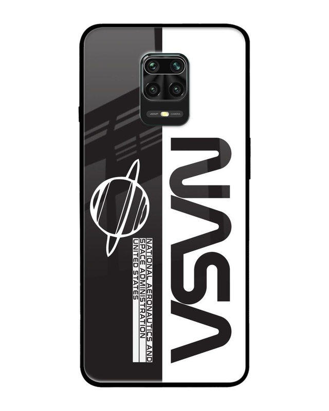 Shop Nasa Premium Glass Cover for Redmi Note 9 Pro Max-Front