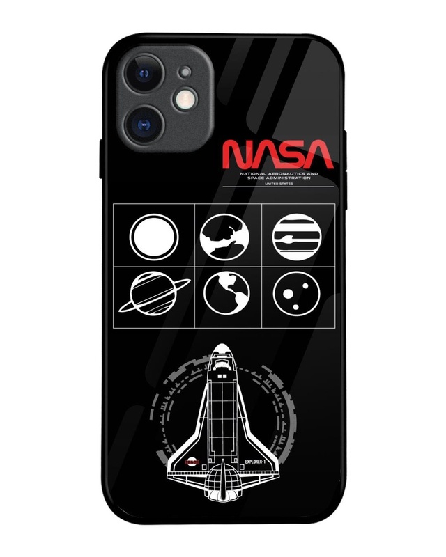 Shop NASA Spacecraft Premium Glass Cover for Apple iPhone 11-Front