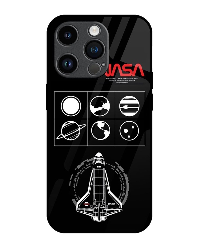 Shop NASA Spacecraft Premium Glass Cover for Apple iPhone 14 Pro-Front