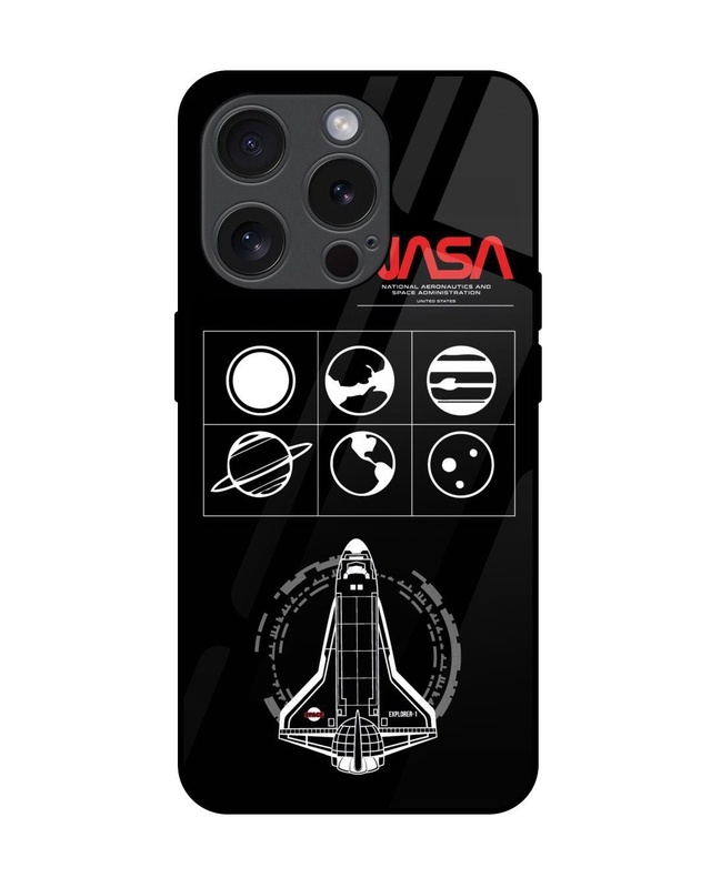 NASA Spacecraft Premium Glass Cover for Apple iPhone 15 Pro