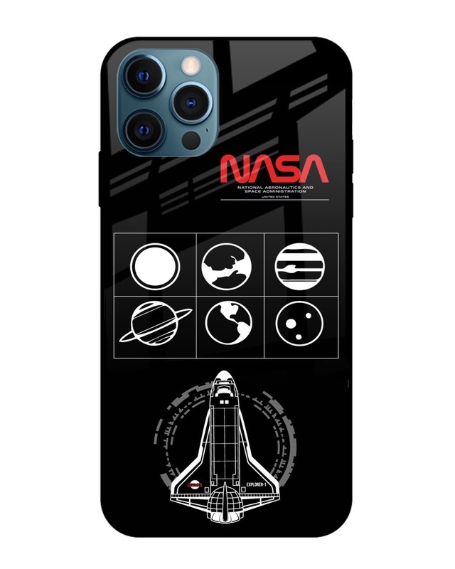 Nasa Spacecraft Premium Glass Cover for Apple iPhone 12 Pro Max