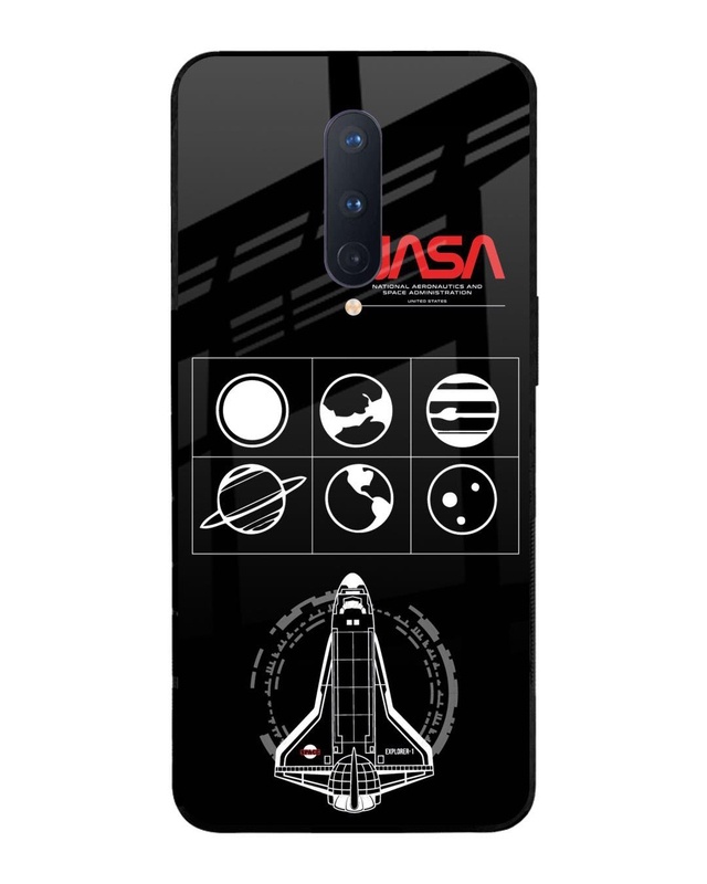 Shop Nasa Spacecraft Premium Glass Cover for OnePlus 8-Front