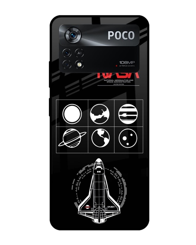 Nasa Spacecraft Premium Glass Cover for Poco X4 Pro 5G