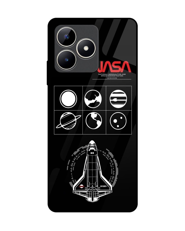 Shop NASA Spacecraft Premium Glass Cover for Realme C53-Front