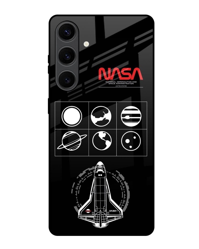 Nasa Spacecraft Premium Glass Cover for Samsung Galaxy S24 Plus 5G