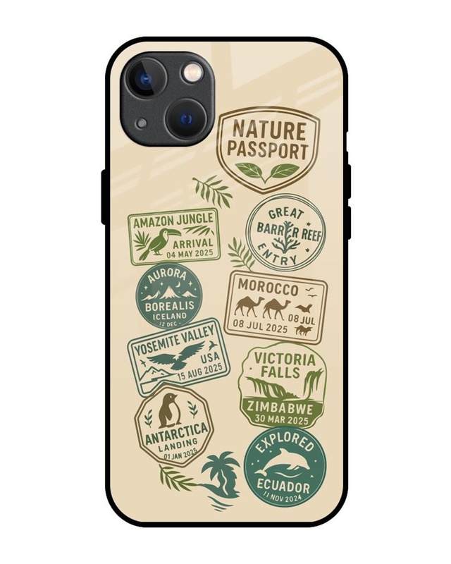 Shop Nature Premium Glass Cover for Apple iPhone 13-Front