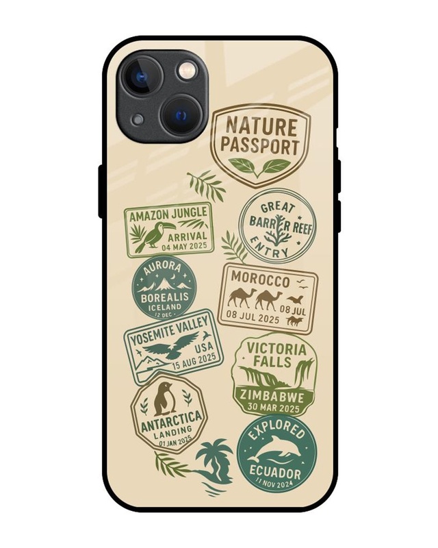 Shop Nature Premium Glass Cover for Apple iPhone 13 mini-Front