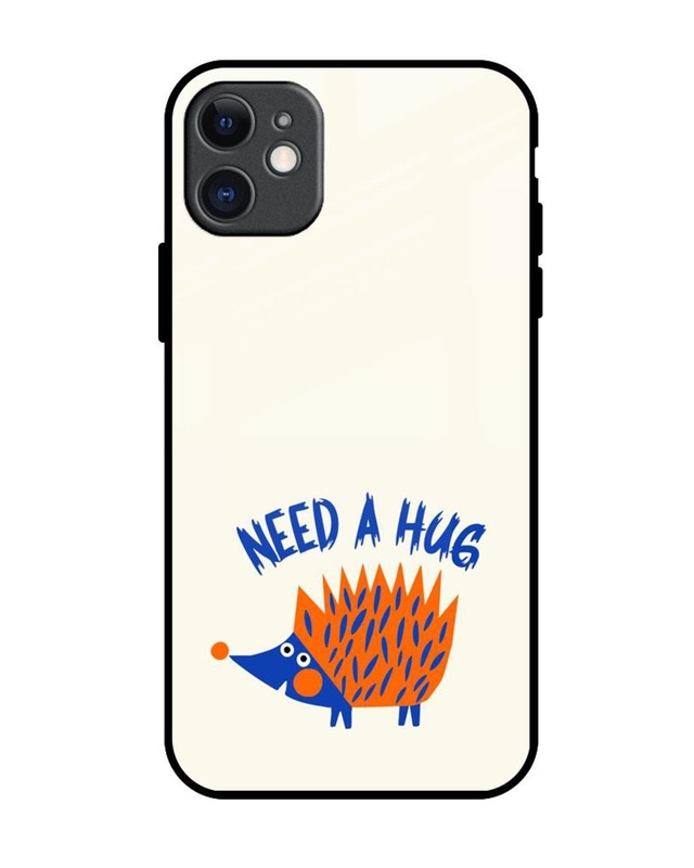 Shop Need A Hug Premium Glass Cover for Apple iPhone 11-Front