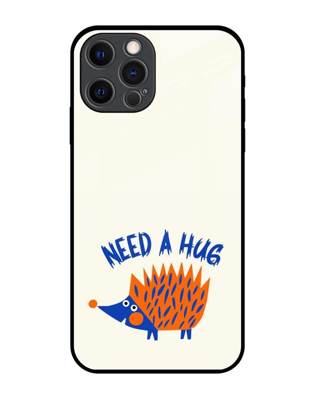 Shop Need A Hug Premium Glass Cover for Apple iPhone 12 Pro-Front