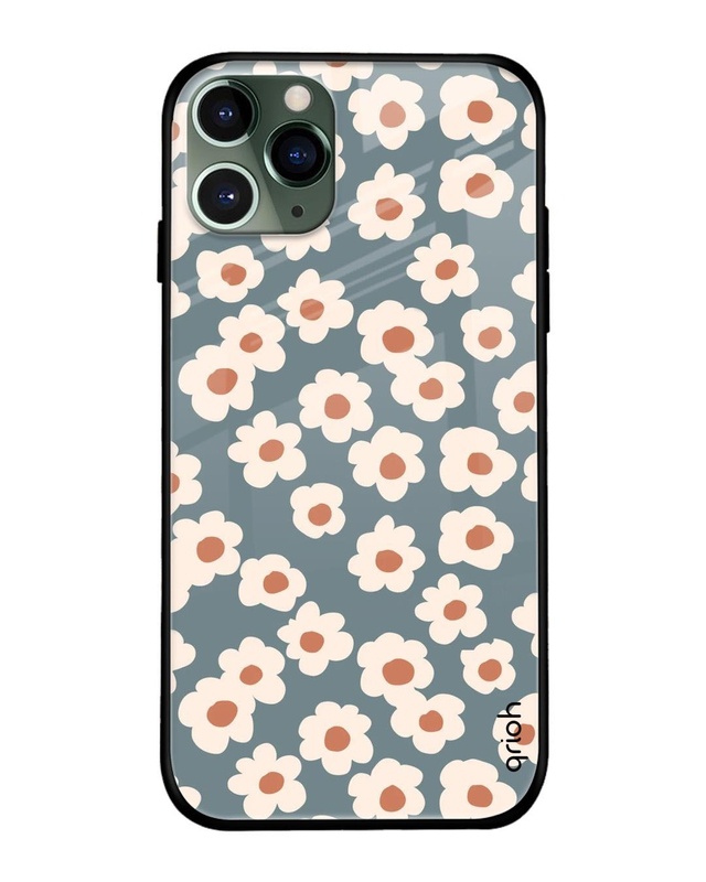 Shop Neutral Baby Floral Premium Glass Case for Apple iPhone 11 Pro (Shock Proof, Scratch Resistant)-Front