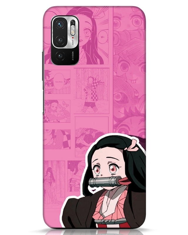 Shop Nezuko Designer Hard Cover for Xiaomi Redmi Note 10 T-Front