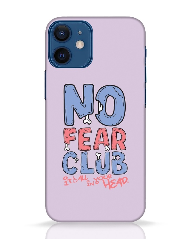 Shop No Fear Club Designer Hard Cover for Apple iPhone 12 Mini-Front