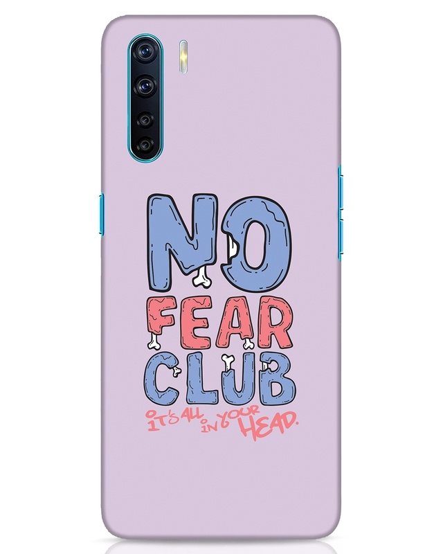 Shop No Fear Club Designer Hard Cover for Oppo F15-Front