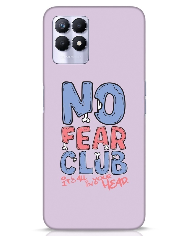 Shop No Fear Club Designer Hard Cover for Realme 8i-Front